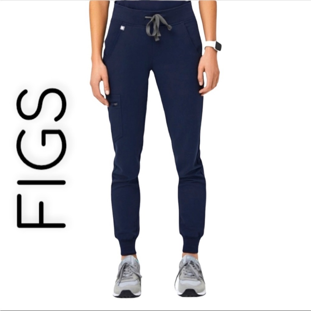 COPY - FIGS ZAMORA TECHNICAL COLLECTION NAVY BLUE JOGGER SCRUB PANTS SIZE MEDIU…